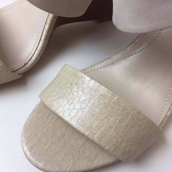 Calvin Klein Marisa Wedge Heels, Size 7.5, Ivory - Picture 8 of 10